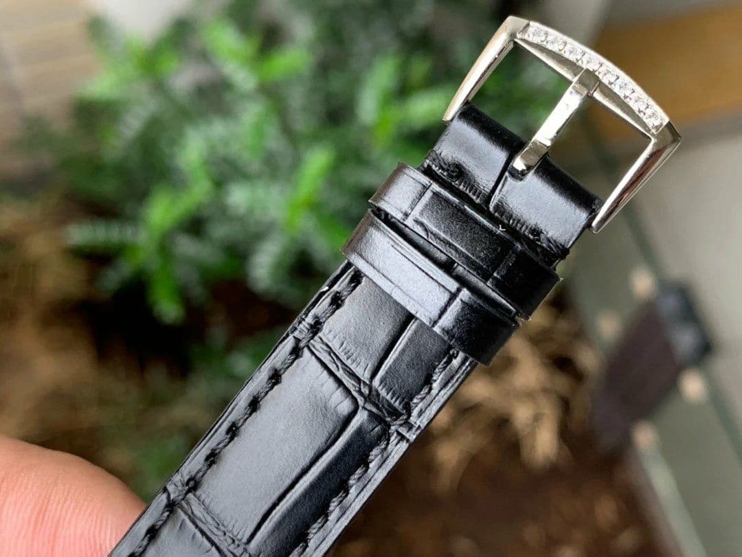 Color Dreams Tourbillon SS Diamond Roman Numerals Markers on Black Croco Leather Strap Color Dreams Tourbillon SS Diamond Roman Numerals Markers on Black Croco Leather Strap