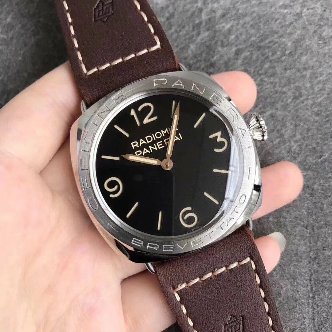 PAM685 Acciaio Brevettato ZF 1:1 Best Edition Black Dial on Brown Leather Strap P.3000 Super Clone PAM685 Acciaio Brevettato ZF 1:1 Best Edition Black Dial on Brown Leather Strap P.3000 Super Clone