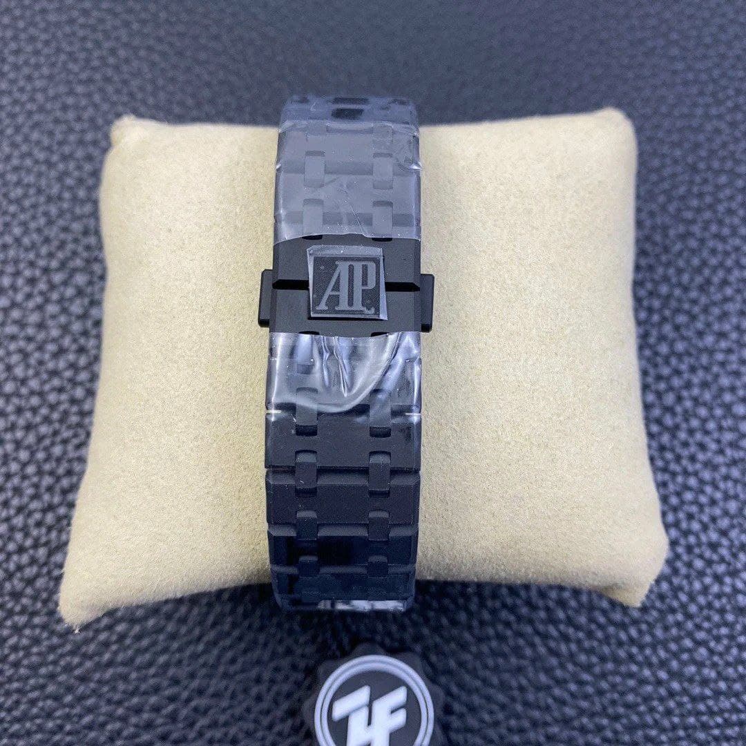 Royal Oak 41mm 15400 DLC ZF 1:1 Best Edition Gray Textured Dial on DLC Bracelet A3120 Royal Oak 41mm 15400 DLC ZF 1:1 Best Edition Gray Textured Dial on DLC Bracelet A3120