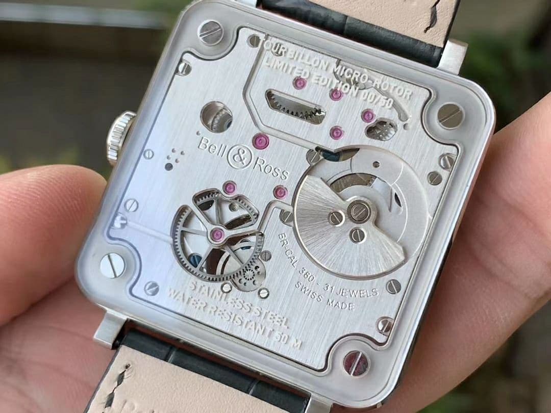 BR-X2 Sapphire Tourbillon BBR Best Edition Steel Dial on Gray Leather Strap V2