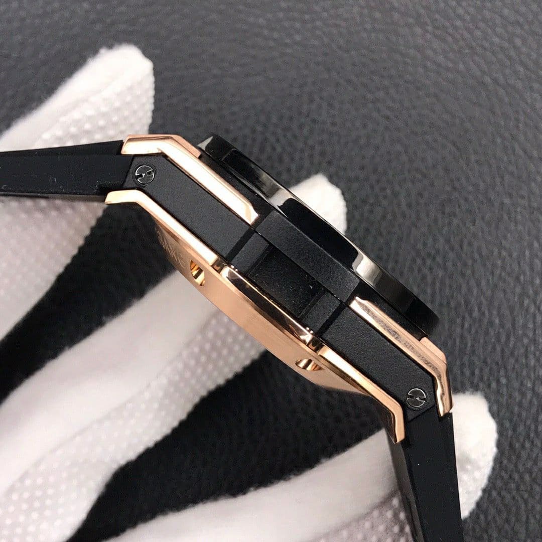 Big Bang Unico 45.5mm SS Gold Bezel Skeletonal Dial on Black Rubber Strap HUB1220