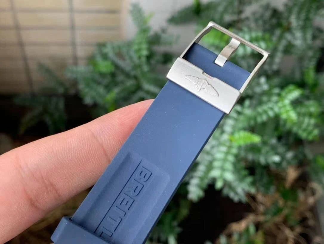 Superocean Automatic 44 TF 1:1 Best Edition Blue Dial Blue Bezel on Blue Rubber Strap A2824
