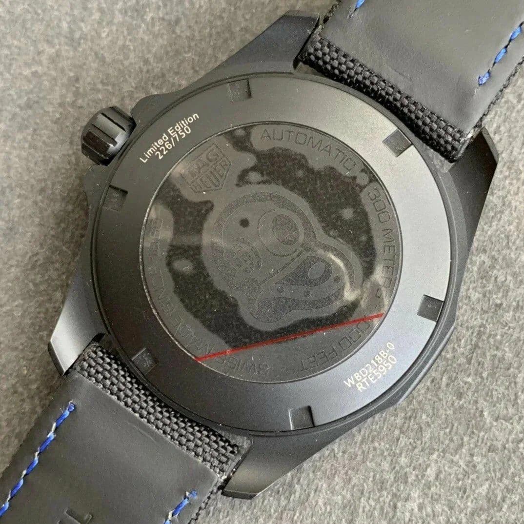 Aquaracer Calibre 5 Blue Carbon TBF 1:1 Best Edition Carbon Dial on Nylon Strap A2824