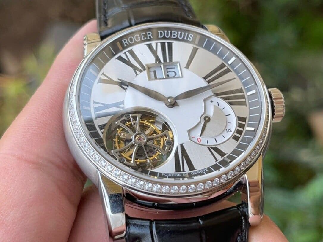 Roger Dubuis Hommage Flying Tourb RDDBHO0568 SS/LE Wht/Wht A Tour