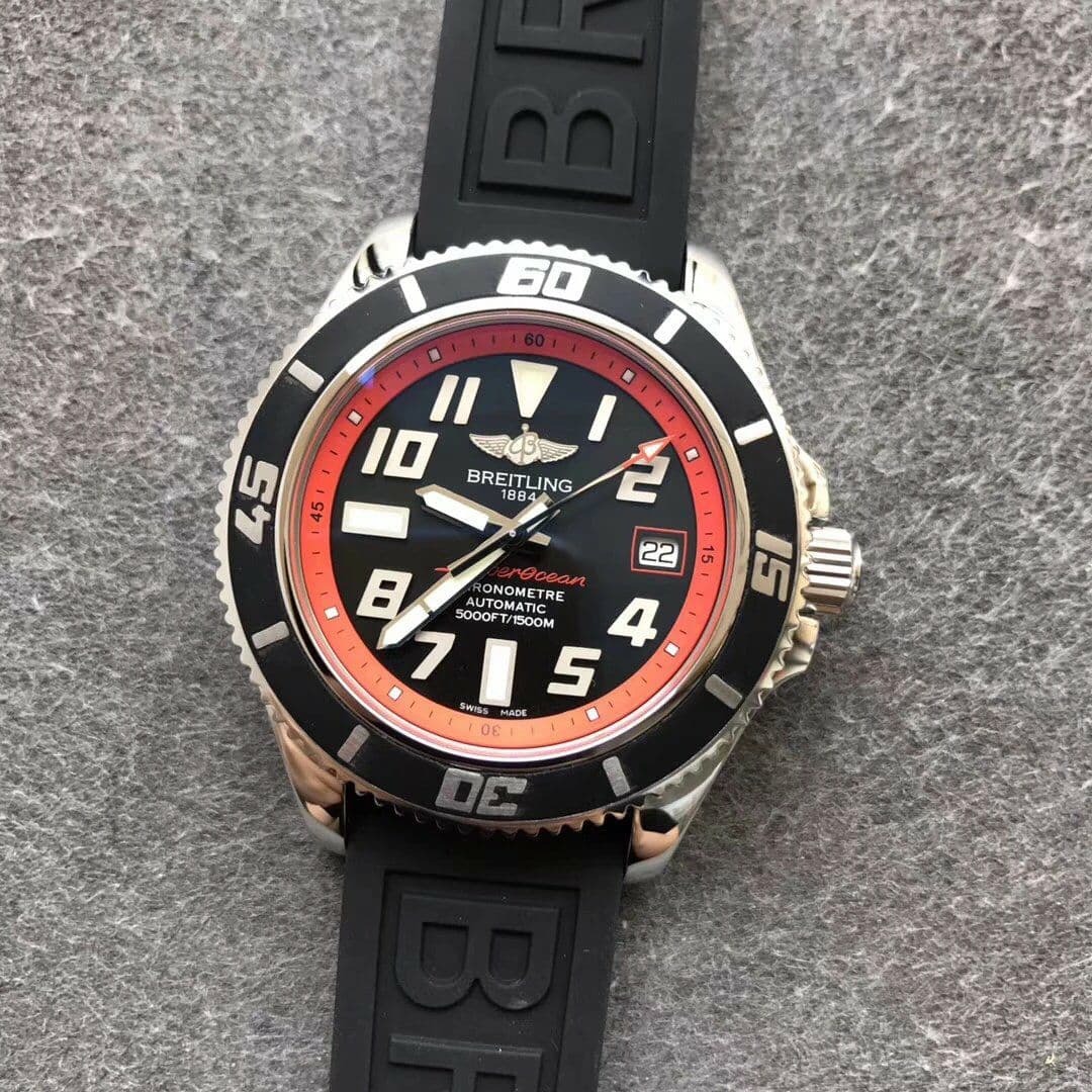 Breitling SuperOcean II 42mm SS/RU Blk/Red ZF Asia 2836