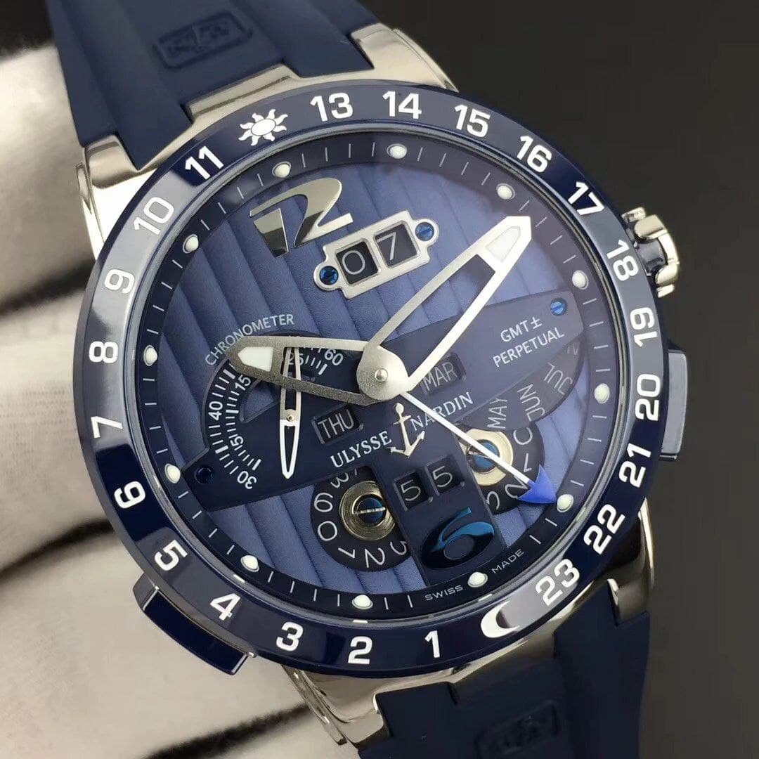Executive El Toro SS TWA 1:1 Best Edition Blue Dial on Blue Rubber Strap Asian UN-32