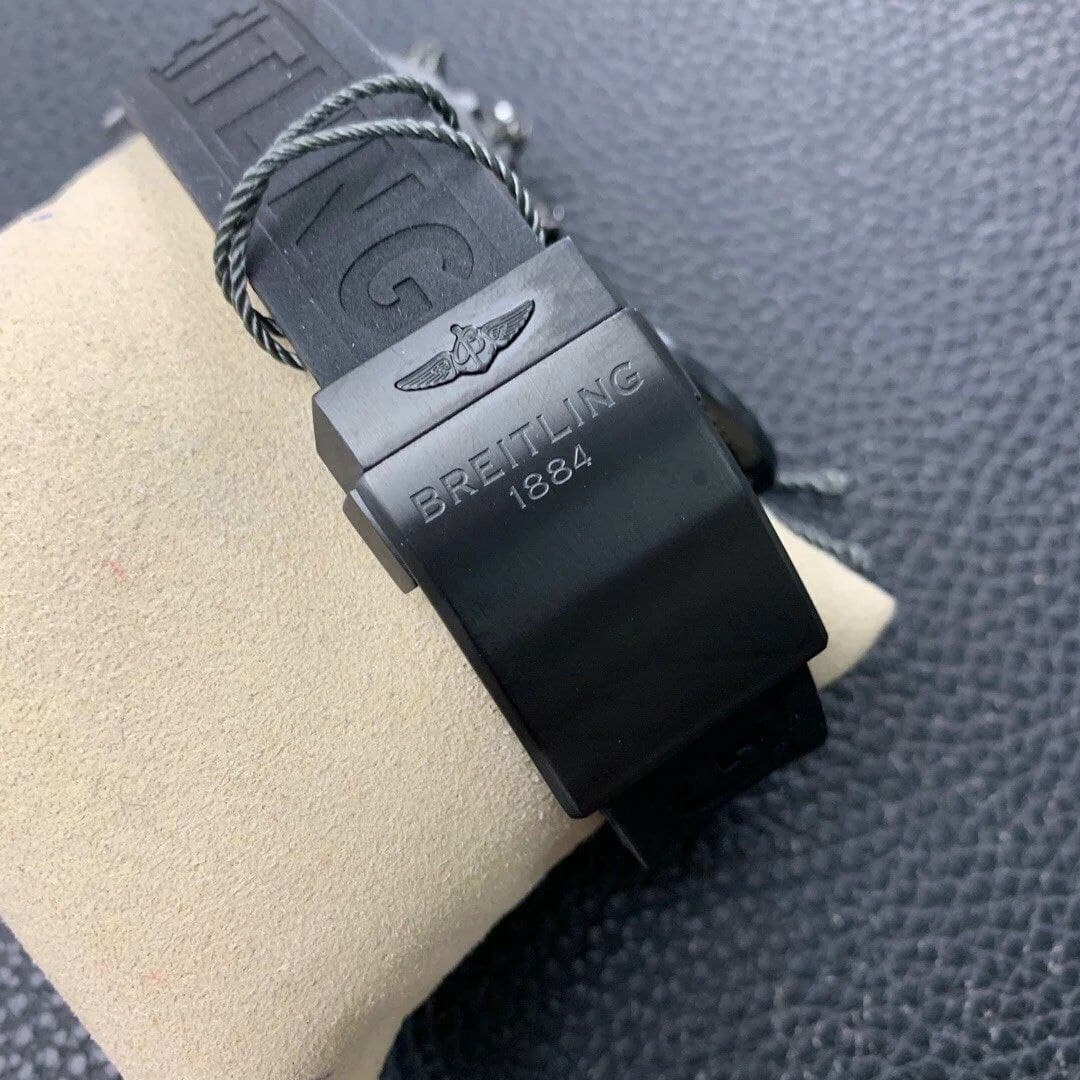 Chronomat 44mm Blacksteel GF 1:1 Special Edition Yellow Dial on Black Rubber Strap