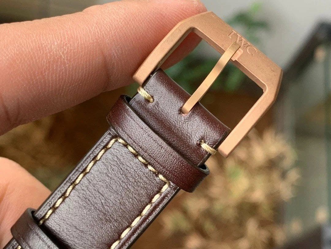 IWC Spitfire Automatic Bronze IW326802 MKF 1:1 Best Edition Green Dial on Brown Leather Strap MIYOTA 9015